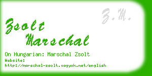 zsolt marschal business card